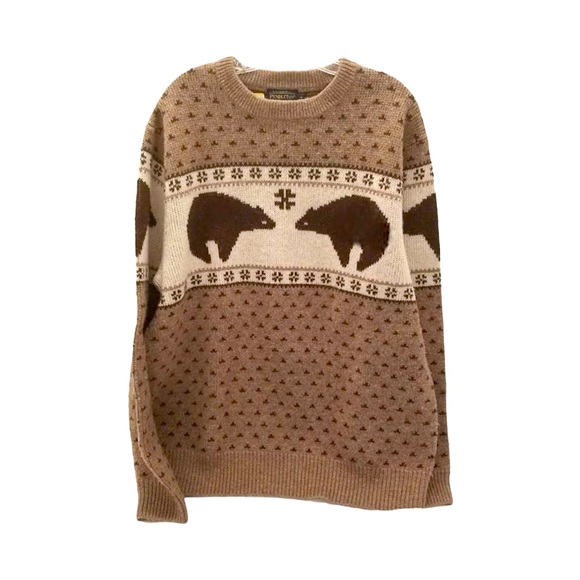 Pendleton Brown Bear Sweater Size XL - Picture 1 of 4